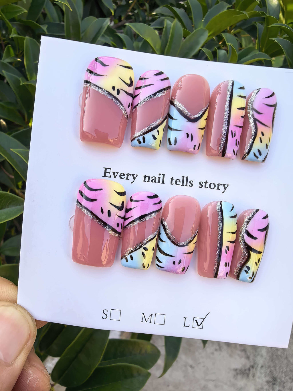 handmade 3d flowers nails