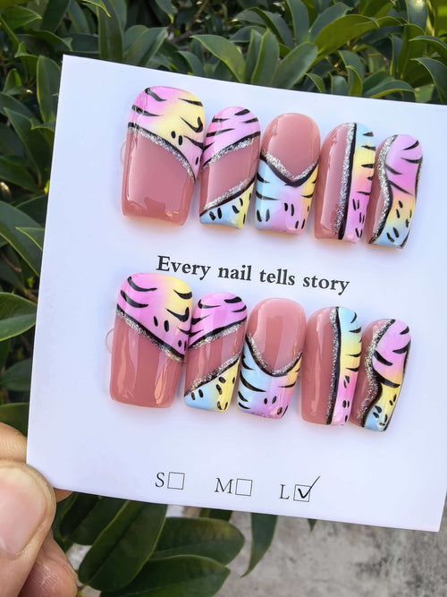 handmade 3d flowers nails